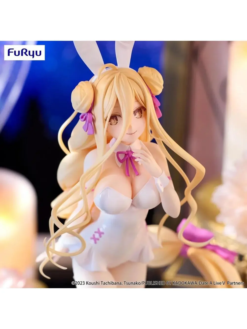 FuRyu Mukai Kyouno Date A Live V BiCute Bunnies Figure White Real Fabric Tights